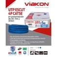 thumbnail image 5 of cable utp escut 4p cat5e gr 305m viakon, 5 of 5
