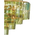 thumbnail image 4 of Dark Gold Leaf Green Sommelier Chandelier, 4 of 4