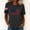 Black, variant on NTACZA Short Sleeve Womens Summer Tops Casual Crew Neck Usa American Flag Print T‑Shirts Graphic Tees Relaxed Fit Festival Black