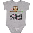 thumbnail image 3 of Inktastic Mema Loves Me Girl Owl Girls Baby Bodysuit, 3 of 5