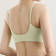 thumbnail image 4 of XFHLMJFF Bras For Women Soft Cozy Casual Everyday Bralette Seamless No Underwire Scalloped Push Up Wireless Comfort Lettes Full Coverage Leisure Underwear, 4 of 9