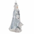 thumbnail image 2 of Kurt S. Adler Bellisimo  Silver Santa with Polar Bear Ornament, 7-Inch, 2 of 4