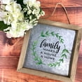 thumbnail image 6 of ArtSkills Set of Wood Framed Galvanized Metal Plaque for Rustic Home Décor & Wall Décor, 10” x 10” 3-Pack, 6 of 6