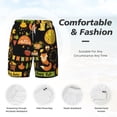 thumbnail image 4 of Kdxio Hello Fall Print Men'S Swim Trunks With Compression Liner 7 Inch Inseam Quick Dry Swim Shorts, 4 of 7