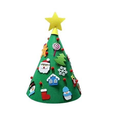 3D DIY Felt Christmas Tree Upgraded Toddler Christmas Tree Xmas Gifts for Kids Xmas