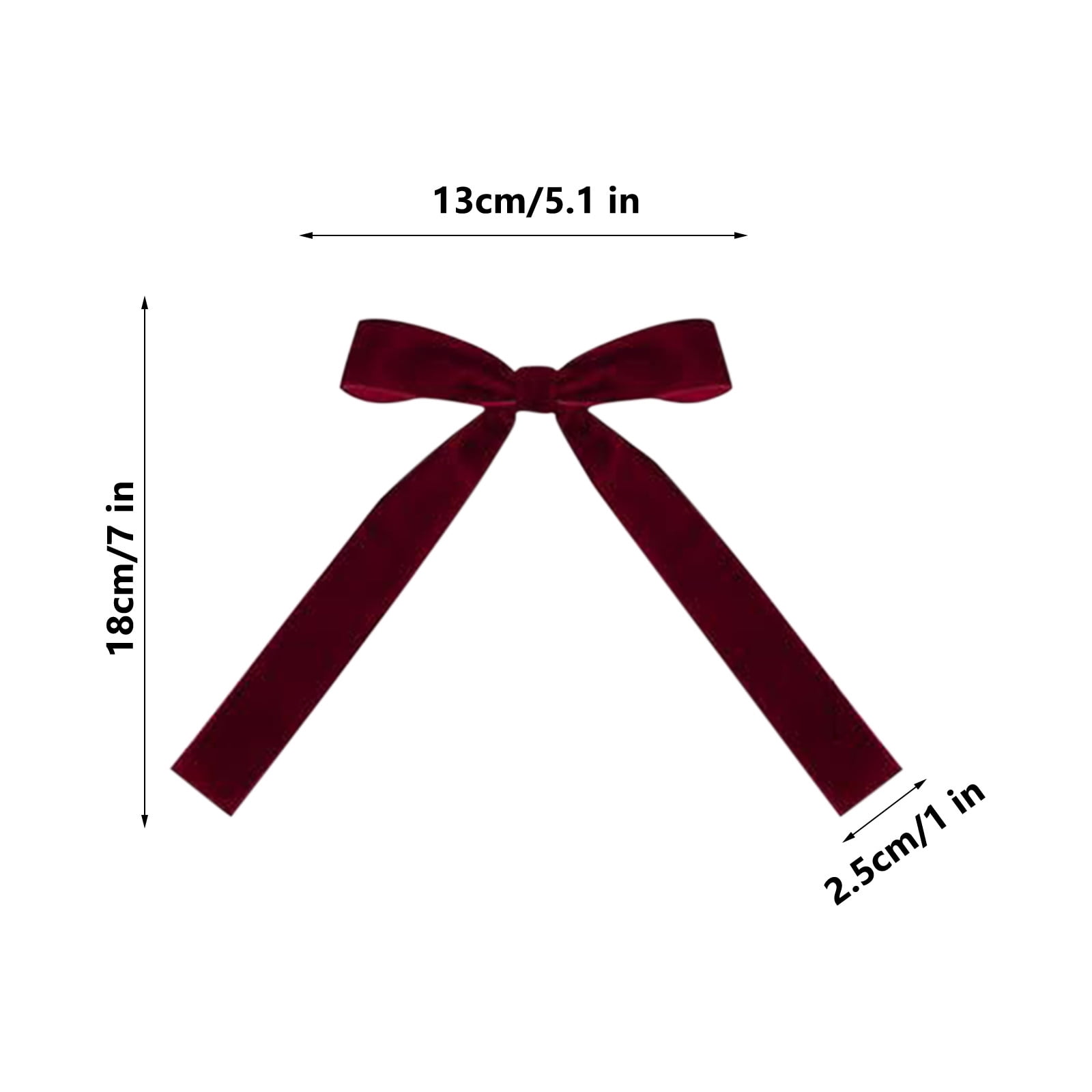 GSNRWERN 36 Pcs Wine Velvet Christmas Tree Ribbon Bows, Christmas Tree Bow Rustic Crafts Gift Bows, Velvet Ribbon Bow Bulk for Christmas Tree Garland Home Wedding Decoration (5 * 7 inch)