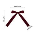 thumbnail image 3 of ABPWLY 12 Pcs Velvet Bows for Christmas Tree, Garland Velvet Bow Ornaments for Home Holiday Party Christmas Tree Decoration Wreath Bow, 3 of 5