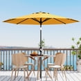 thumbnail image 7 of 9FT Outdoor Patio Umbrella with Double-Layer Vented Canopy, UPF 50+ UV Protection, 8-Rib Steel Frame, Crank & Tilt Mechanism, Detachable Pole, Backyard, Deck, or Poolside, 7 of 7