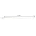 thumbnail image 4 of Design House Classic Steel Adjustable 36"-63" Tension Shower Rod, Polished Chrome, 4 of 9