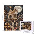 thumbnail image 4 of 500 PCS Fantasy Tree House Night - 500 Piece Vibrant Jigsaw Puzzle,Wonderful Imagination,Great For Relaxation And Display For Puzzle Lovers,Relax And Enjoy The Fun Of Solving Puzzle,Wooden Puzzle, 4 of 6