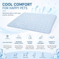 thumbnail image 2 of Self Cooling Dog Mat Washable Portable Durable Summer Cool Blanket Pad for Small Medium Large Dogs Cats Indoor Outdoor, 2 of 6