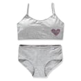 thumbnail image 4 of LYMAYTER Girls Toddler Soft Stretch Underwear Set Crop Cami First Time Beginner Training Bra Daily Wear, 4 of 7