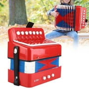 Yosoo Accordéon pour enfants, Jouet rythmique éducatif pour instrument de musique pour accordéon 7-Key 2 Bass 2