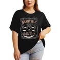 thumbnail image 2 of Womens Loose Fit Tshirts Plus Size Round Neck Graphic Top Casual Cute Tee, 2 of 5