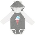 thumbnail image 3 of Inktastic Ice Cream Cone with Heart Boys or Girls Long Sleeve Baby Bodysuit, 3 of 5