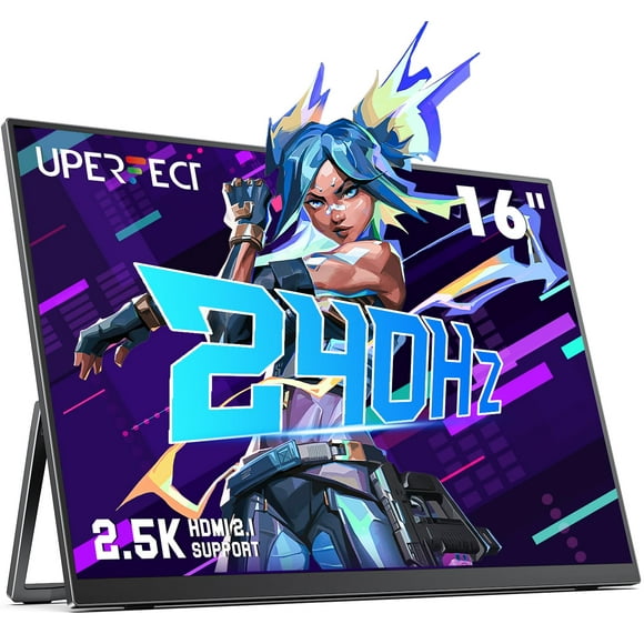 Monitor portátil para juegos UPERFECT 2.5K 240Hz 16 pulgadas 400 nits