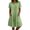 Green, variant on Tqcoqu Cotton Linen Dresses for Women,2026 Summer Plus Size Short Sleeve V Neck Button Down Shirts Dress,Casual Beach Vacation Midi Dresses,Army Green Women's S-XXXL