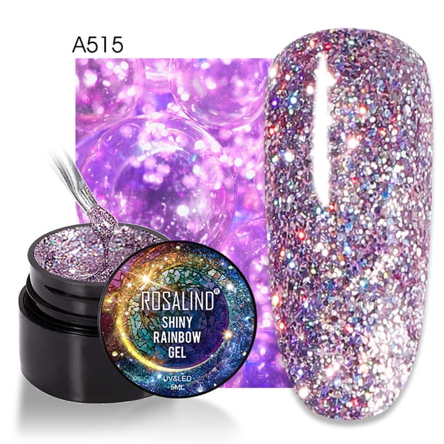 Gel para uñas, gel transparente para esculpir uñas, para decoración de uñas, pegamento intermitente, lata de 5 ml, pegamento para uñas, pegamento de color, pegamento para esmalte de uñas brillante, pe