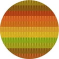 thumbnail image 1 of Ahgly Tapis Rond Lavable en Machine Intérieur Rouge Pamplemousse Transitionnel, 3 Pieds Rond, 1 of 7
