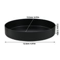 thumbnail image 2 of HOOWIFFY Durable Black Stainless Steel Flowerpot Tray for Indoor Plants and Garden Water Catcher, 2 of 7