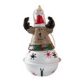 thumbnail image 3 of Decoración navideña Campana de hierro Decoraciones para árboles de Navidad Encantos colgantes Adorno colgante Figura navideña de resina para oficina B Alce, 3 of 8
