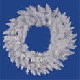 thumbnail image 1 of Vickerman A104232LED 30 in. Crystal White Wreath 55LED Multi, 1 of 3