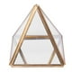 thumbnail image 1 of Joyero de Cristal Caja Decorativa GeoméTrica Dorada Soportes de Anillo de PiráMide de Cristal GeoméTrico para Regalo de CumpleañOs de Boda S, 1 of 5