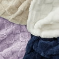 thumbnail image 4 of Cozy Comfort Lavender Fleece Blanket for Couch - Super Soft Cozy King Blankets for Women,Girls, 108x90 Inches, 4 of 7