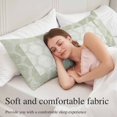 thumbnail image 5 of Sage Green Body Pillow Cover 20x54, Vintage Elegant Abstract Art Decorative Pillowcase with Zipper, Microfiber Pillow Protector, Soft Breathable Long Lumbar Pillowcases for Women, 5 of 9