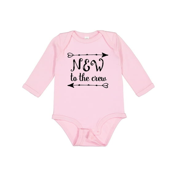 Inktastic Baby New to the Crew Arrows Boys or Girls Long Sleeve Baby Bodysuit