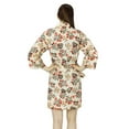 thumbnail image 3 of Bimba Women Floral Cotton Custom Short Robe Getting Ready Bridesmaid Robe CoveUp, 3 of 5