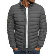 Chiccall Puffer Jackets for Men, Solid Lightweight Packable Jacket Insulated Winter Coat,on Clearance