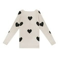thumbnail image 5 of Tricot pour Femmes Saint-Valentin Doux Confortable Coupe Ample Décontracté Hiver Chaud Col Roulé Haut, 5 of 5