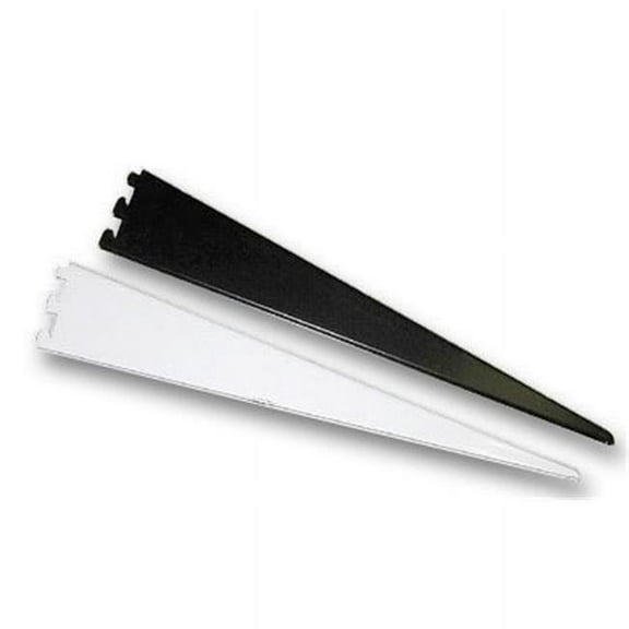 Knape & Vogt KV0182 BLK 12.5 12.5 in. Bracket for DoubleSlot - Black