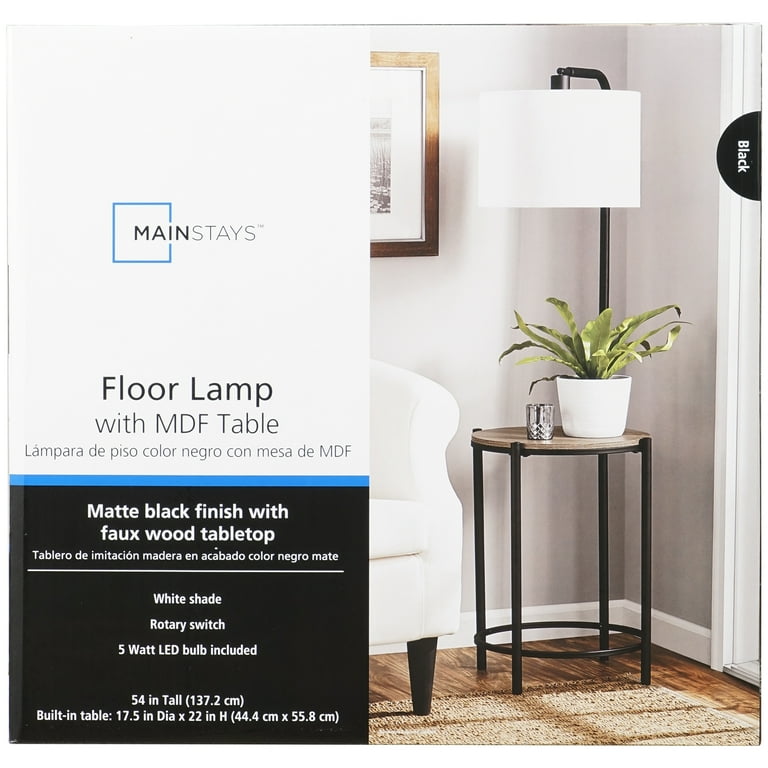 Mainstay floor outlet lamp walmart