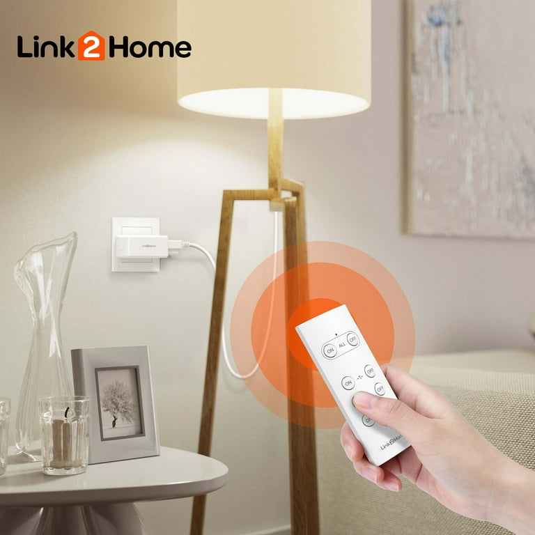 Link2Home Wireless Indoor Remote Control Outlet Switch with 5 RCVs