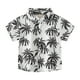 thumbnail image 1 of Gibobby Blusas Casual Camisas hawaianas con botones para niños pequeños y grandes, camisetas tropicales de manga corta para niños pequeños de 2 a 8 años(Blanco, 4-5 Años), 1 of 5