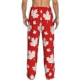 thumbnail image 3 of Daiia Maple Leaves Men's Sleep Pant with Pockets and Drawstring,Pajama Pants-Large, 3 of 9