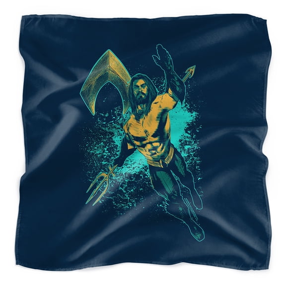 Aquaman Movie Make a Splash Bandana (21 in x 21 in)