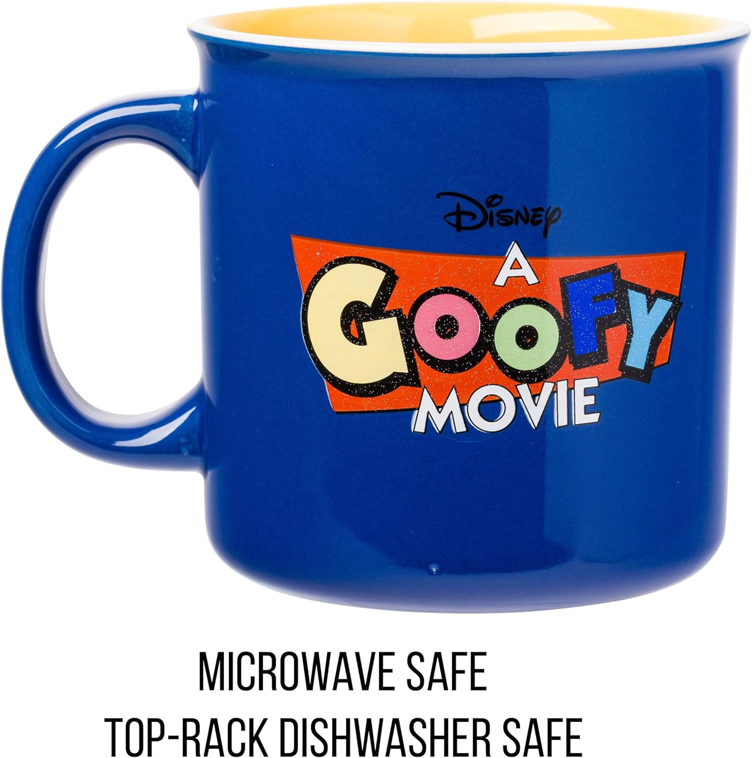 Silver Buffalo Disney A Goofy Movie Retro Featuring Roxanne, Max Goof, and Bobby Zimmeruski Ceramic Camper Mug, 20 Ounces