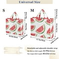 thumbnail image 2 of FORMRS Womens Corduroy Tote Bag Crossbody Shoulder Handbag with Pocket, White Watermelon, 2 of 7