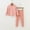Pink, variant on Ougyinr Boys Girls 2Pcs Thermal Underwear Set for Boys Girls Kids Toddler High Collar Warm Underwear Outfits 2-14 Years Baby Long Johns Sets Stripes Thermal Top   Bottom Pant Set