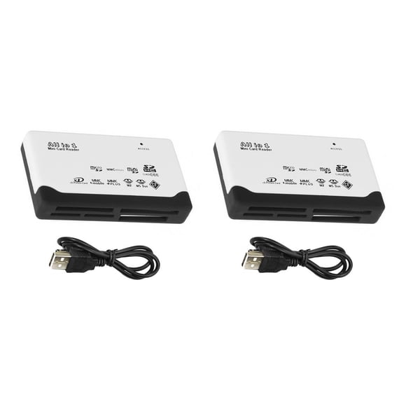 Lector de tarjetas de memoria TF Inteprter Adaptador USB externo Computadora 2Conjunto