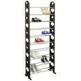thumbnail image 3 of 30 Pair Metal and Plastic Shoe Rack, Black, 3 of 3