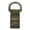 Army Green, variant on Nylon Webbing D-Ring Belt Clip, Tactical Gear Hanger for Keychain, Secure, No Tools & Outdoor Equipment, Rugged, Long Lasting Construction Fits 1.5"" Belts