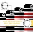 thumbnail image 4 of Fsddascl Black Red Striped Blackout Curtains for Bedroom/Living Room, Thermal Insulated Kitchen Curtains, Horizontal Lines Simple Minimalist Grommet Darkening Window Treatment Drapes 52"x72"x2, 4 of 6