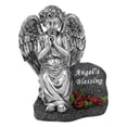 thumbnail image 1 of harayaa Angel Statue with Solar Function, Durable Resin Decoration, Suitable for Outdoor Silver, 1 of 8