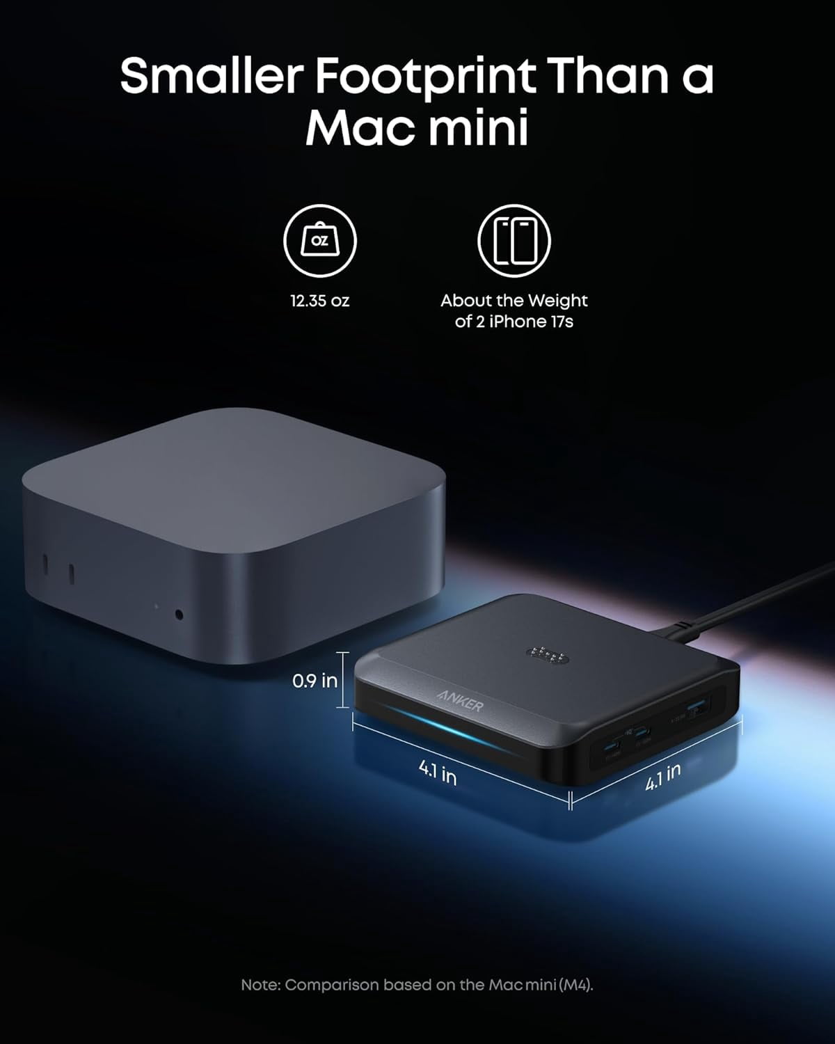 Anker Charging Base, 150W Max Charging for 4 Devices, Works with Prime Power Banks with Pogo Pin, compatible for MacBook Pro/Air, Dell, iPhone 17/16 Series, and More (Power Bank Not Included)