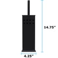 thumbnail image 3 of Blue Donuts - Toilet Brush and Holder, Toilet Bowl Brush for Bathroom, Toilet Cleaner, Odor Free, Black, 3 of 7