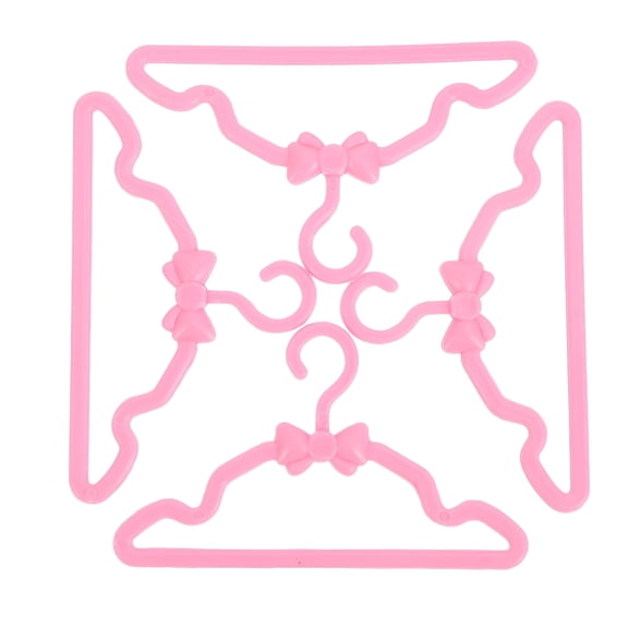 LAMIRO 100 Pcs Skirt Hangers Small Clothes Hangers Bow Tie Hanger Plastic